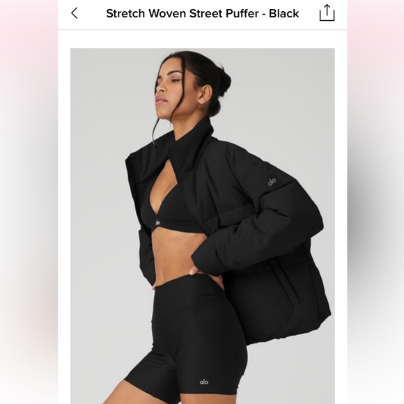 Alo Stretch woven street puffer jacket - Picture 2 of 11